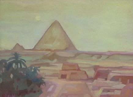 Sand Storm, oil 10" x 13" framed, $500
