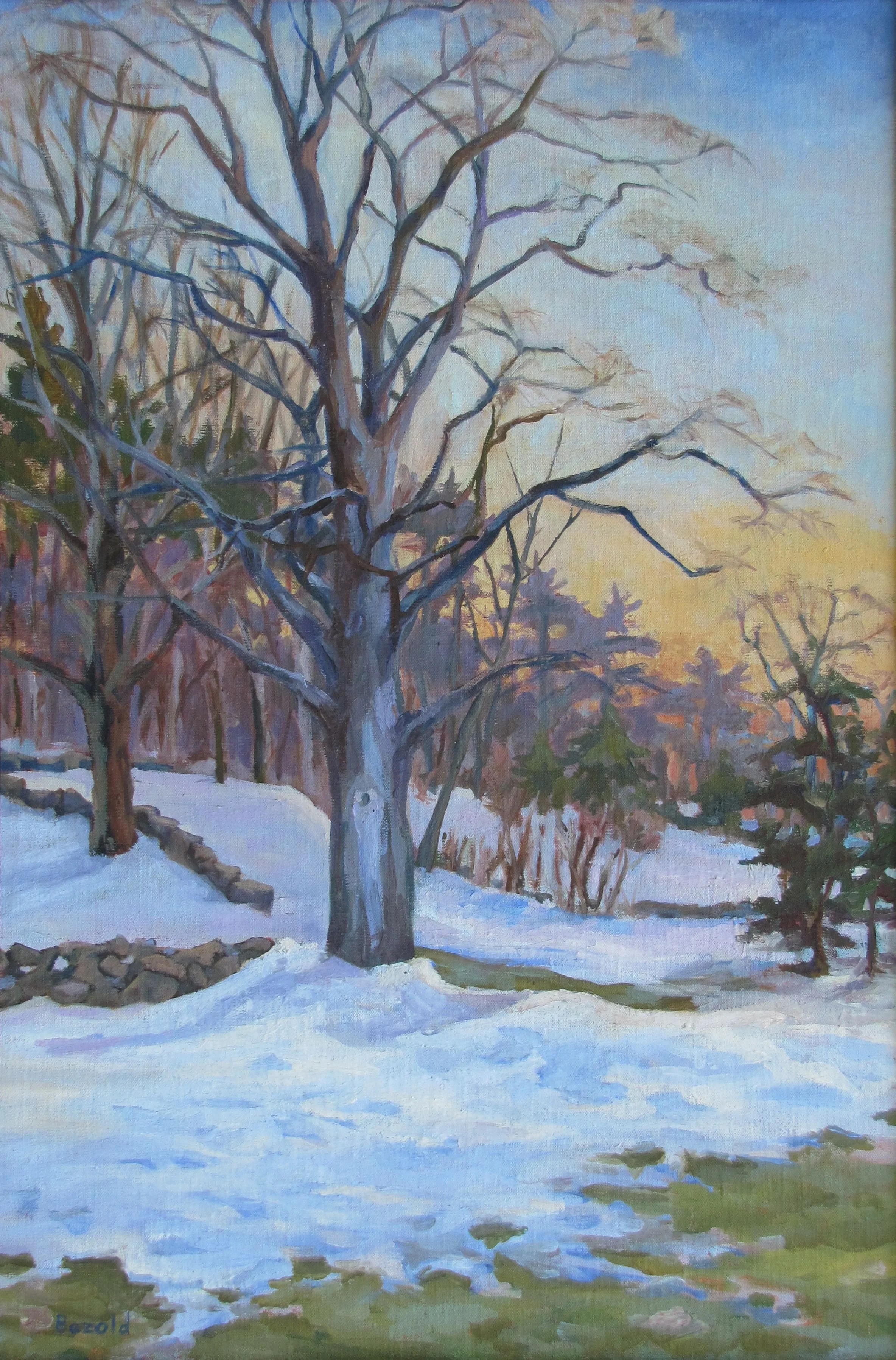 Todd Bezold "March Sunset" oil 21x19 $1000