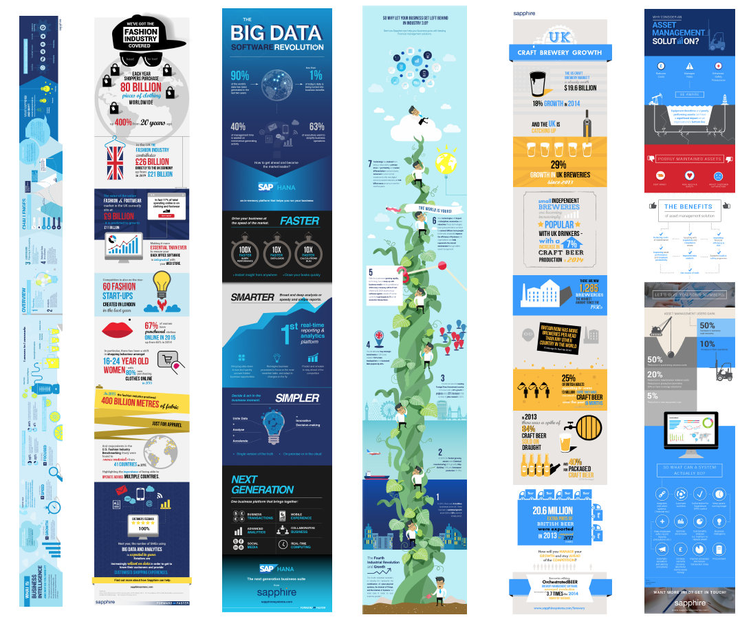 Series of Infographics design
