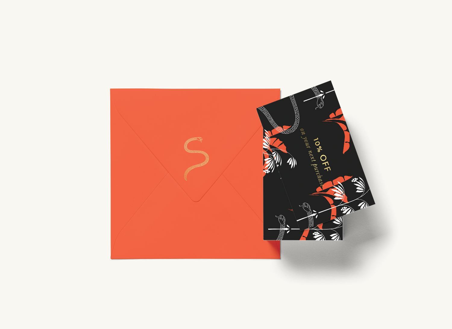 sam - gold-foil-pattern-orange-envelope-design-loolaadesigns.png