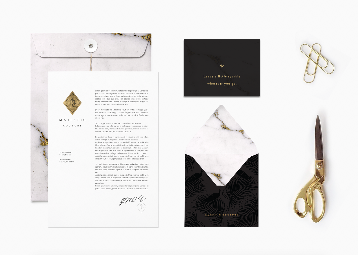 Majestic Couture branding