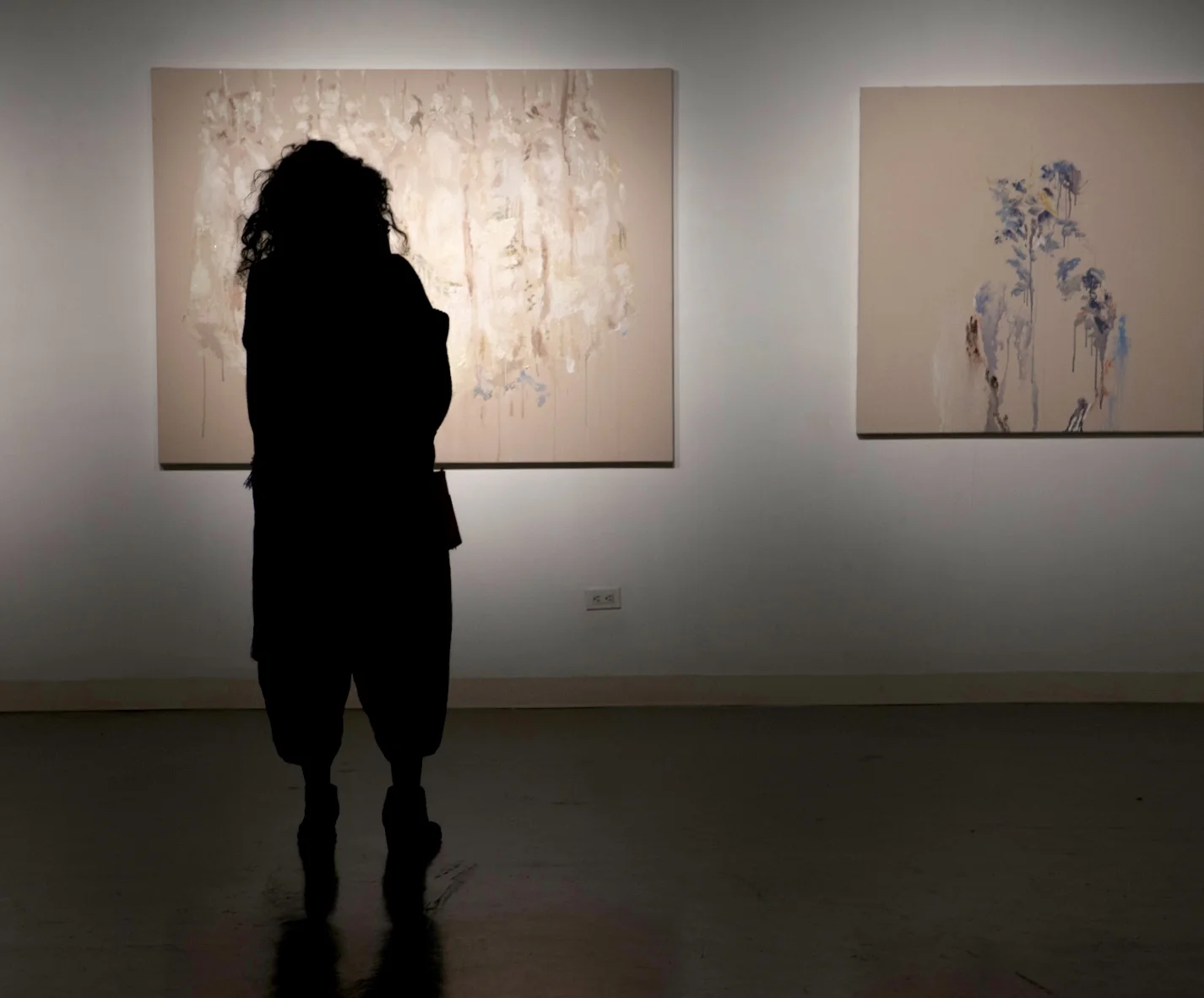 An installation shot from the opening exhibition "The Expanding Matrix" at the The Amelie Wallace Gallery, Oct 26 2017, curated by Fred Fleisher