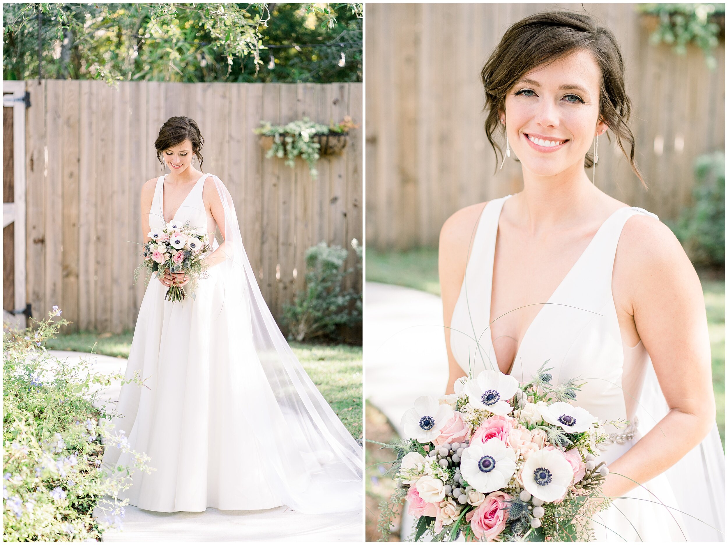 Intimate backyard garden family wedding At carriage house in St. Augustine Florida
