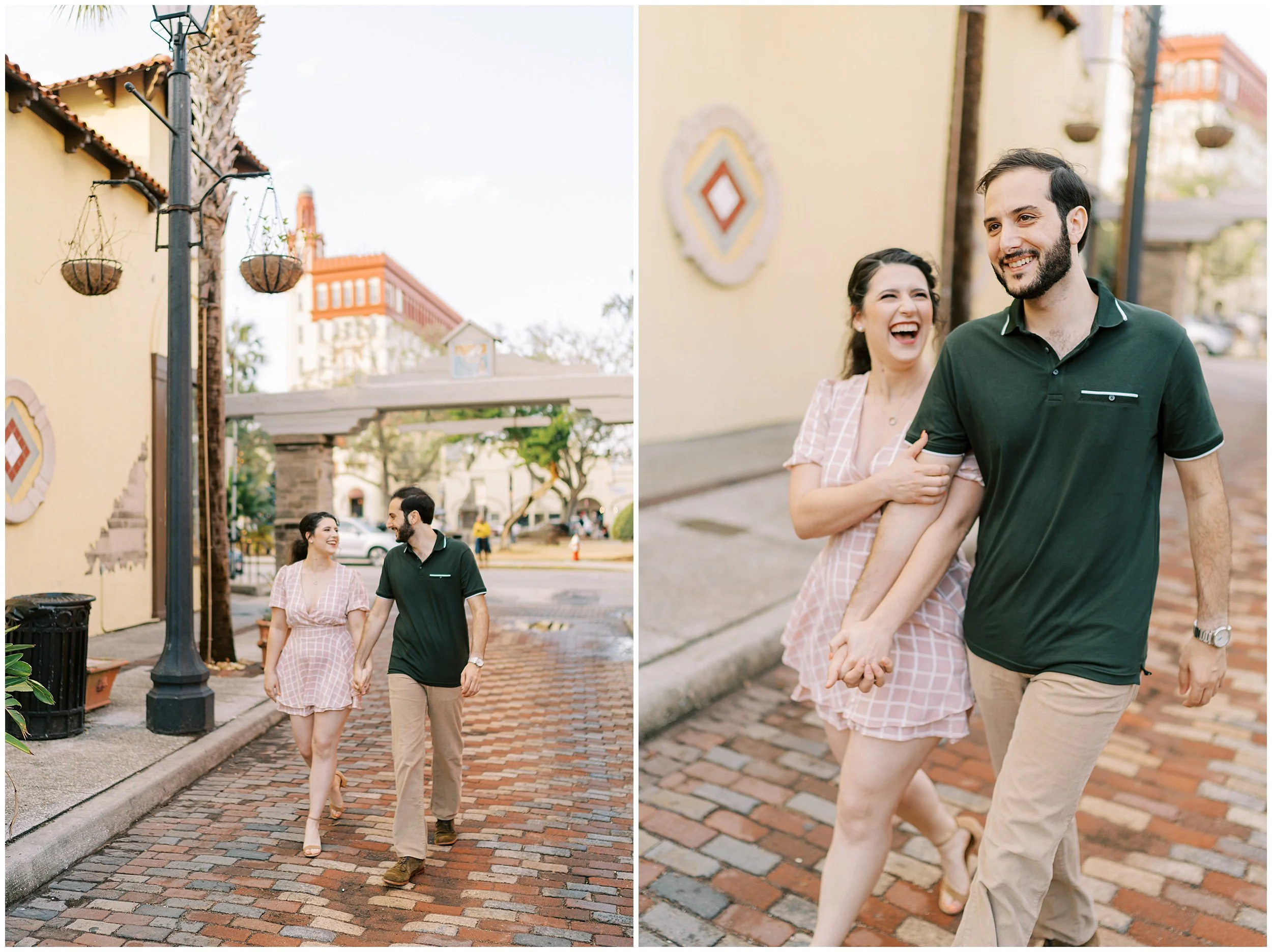 nights of lights st augustine engagement session