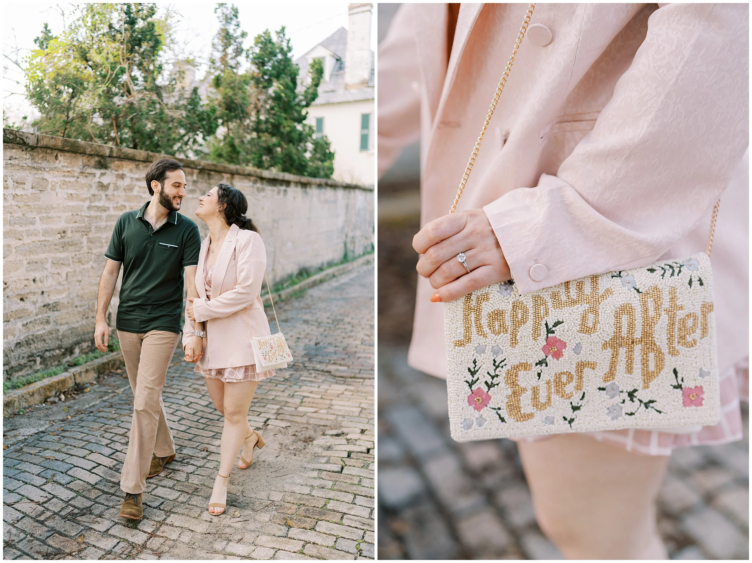 nights of lights st augustine engagement session