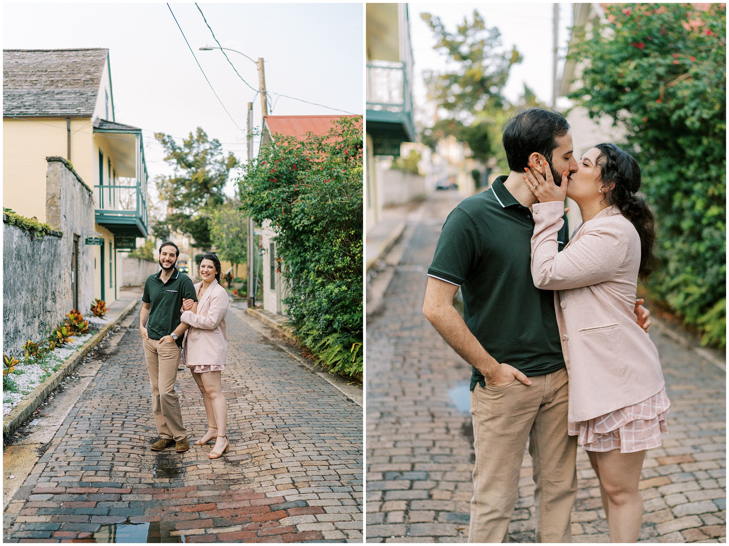nights of lights st augustine engagement session