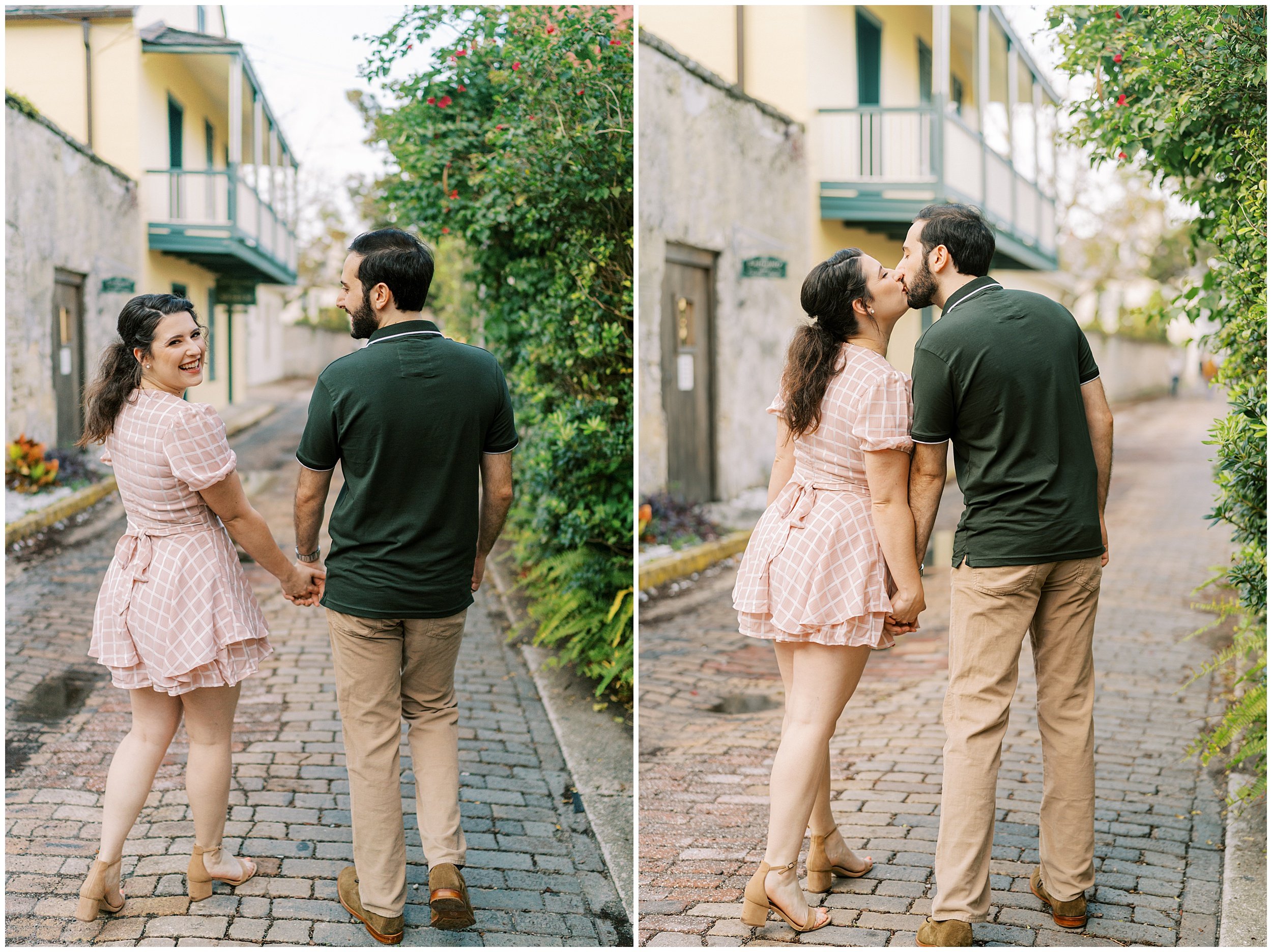 nights of lights st augustine engagement session