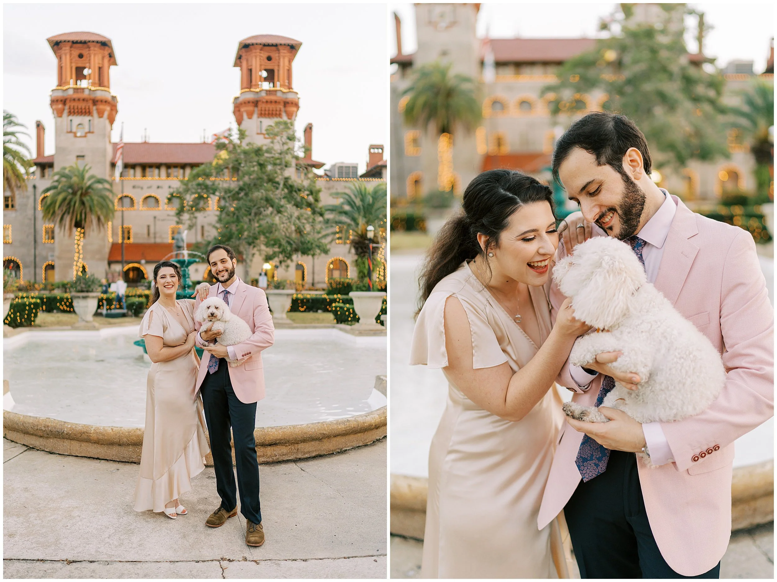 nights of lights st augustine engagement session