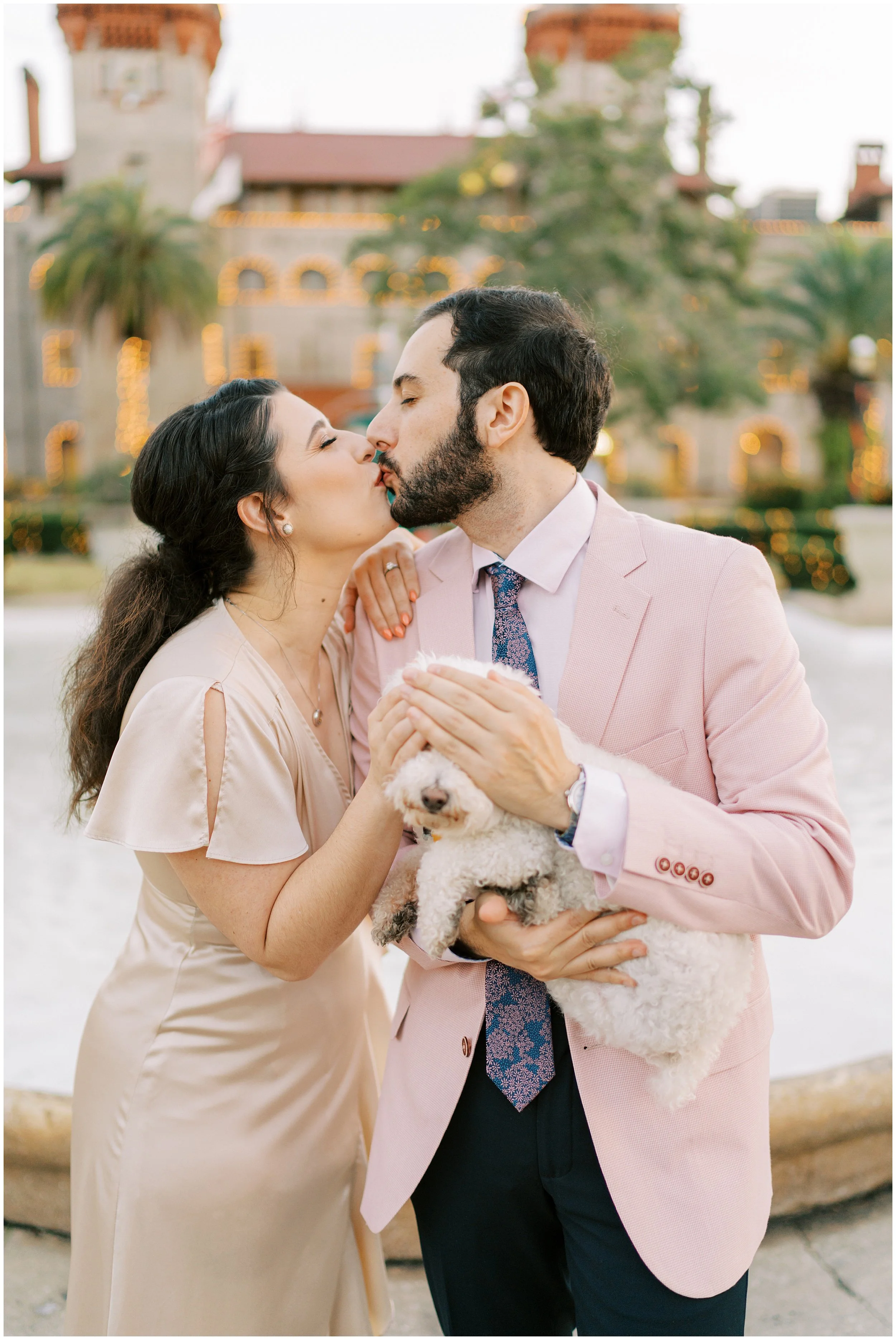 nights of lights st augustine engagement session
