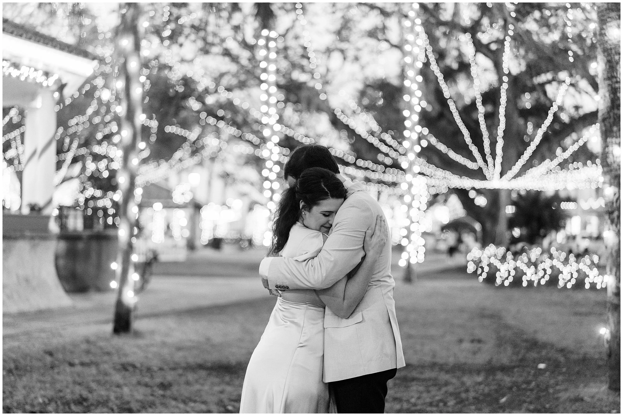nights of lights st augustine engagement session