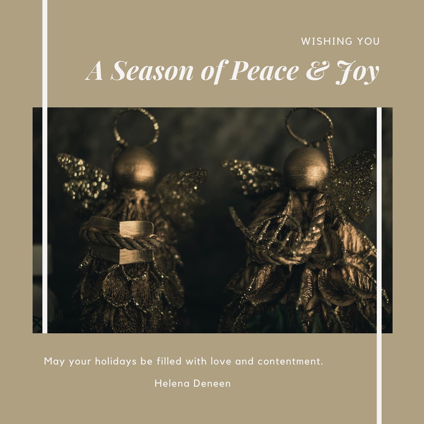 Wishing you a Season of Peace and Joy. Helena Deneen @personahd