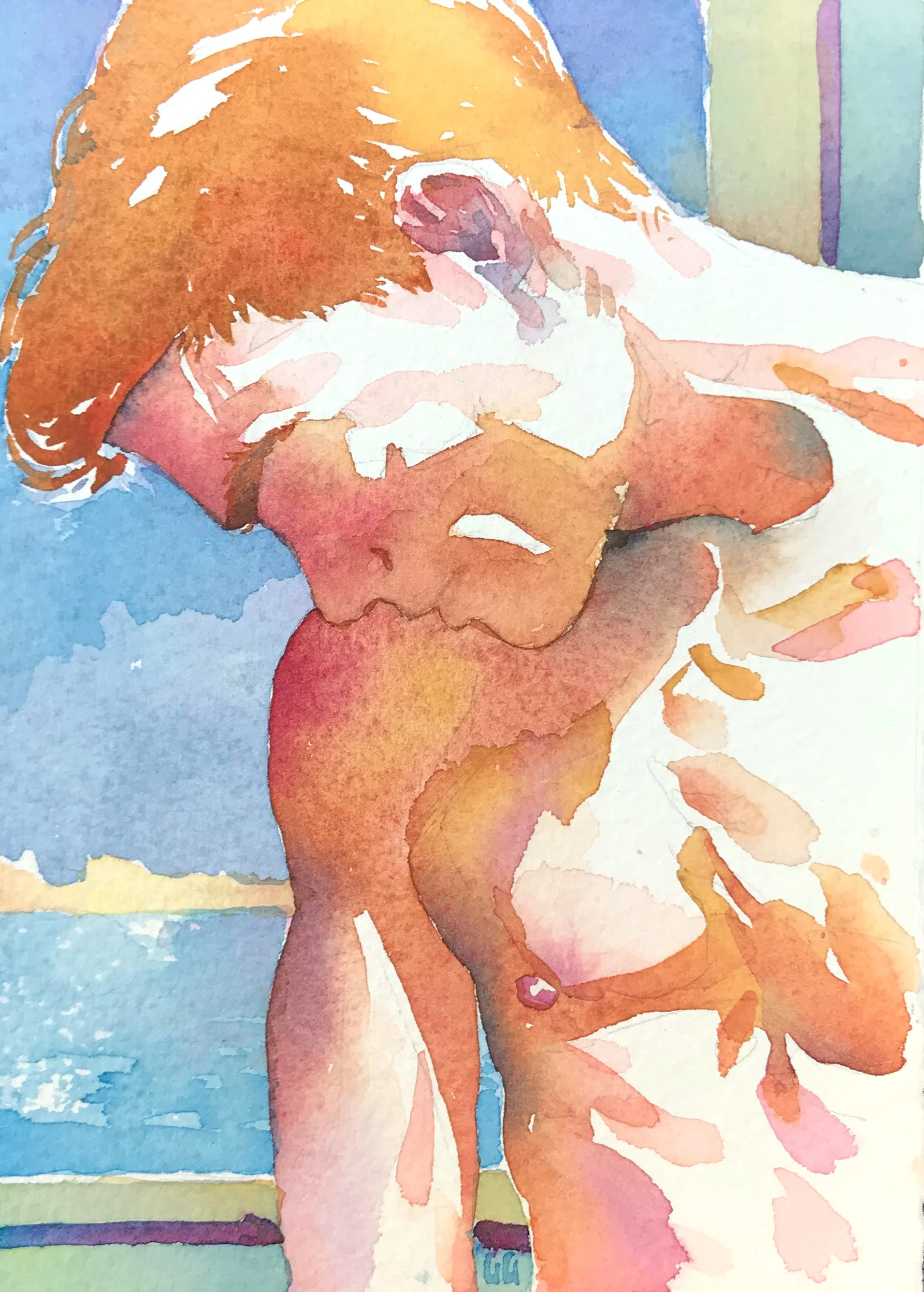 Study in Orange and Blue