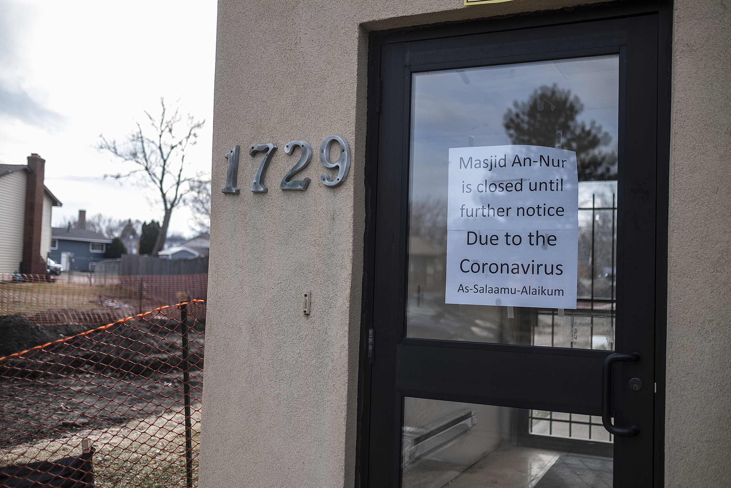  Like many religious institutions, Masjid An-Nur mosque on Lyndale Ave. N is closed to the public.  