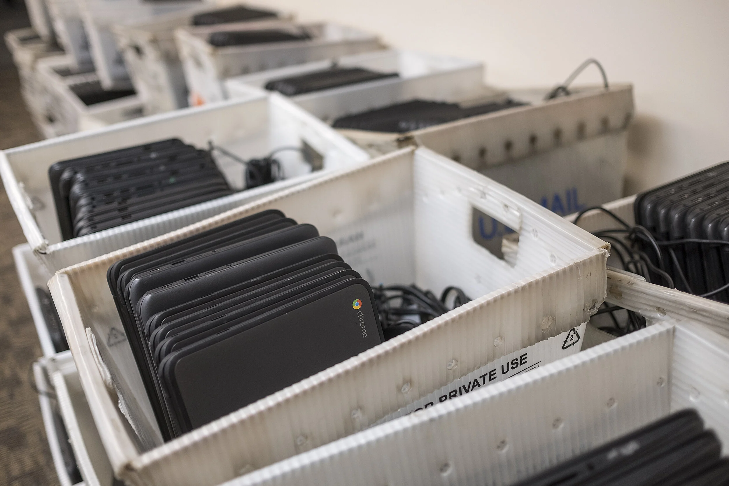 School buses begin delivering the tools for distance learning