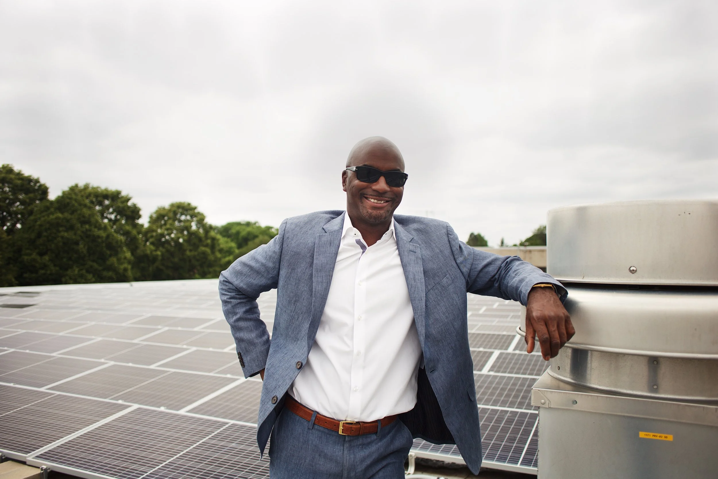 Solar energy gives Jamez Staples the power to help community