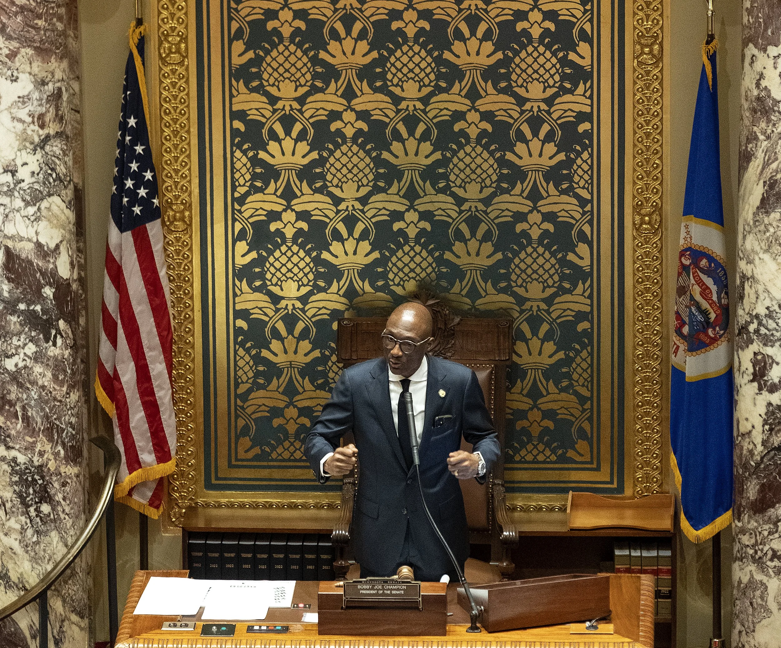 ‘Graceful orator’ Champion appreciates the significance of his Senate presidency