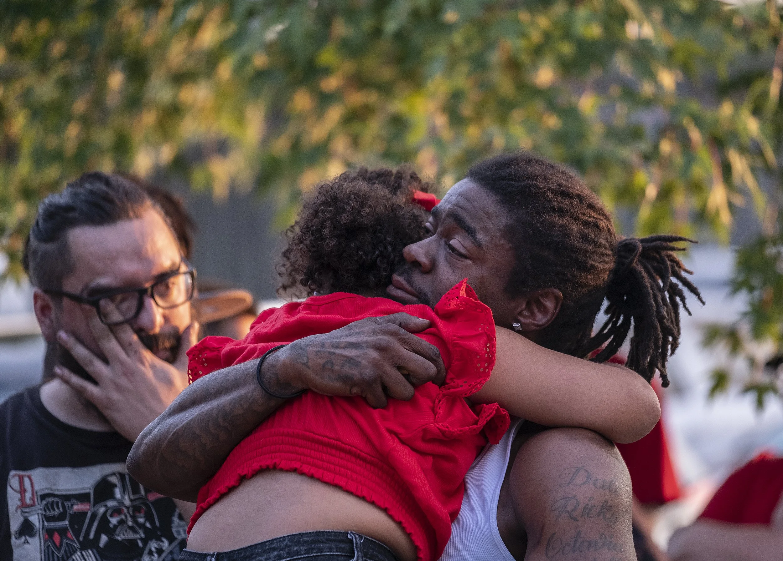 Family grieves at Northside park for man killed by state trooper 