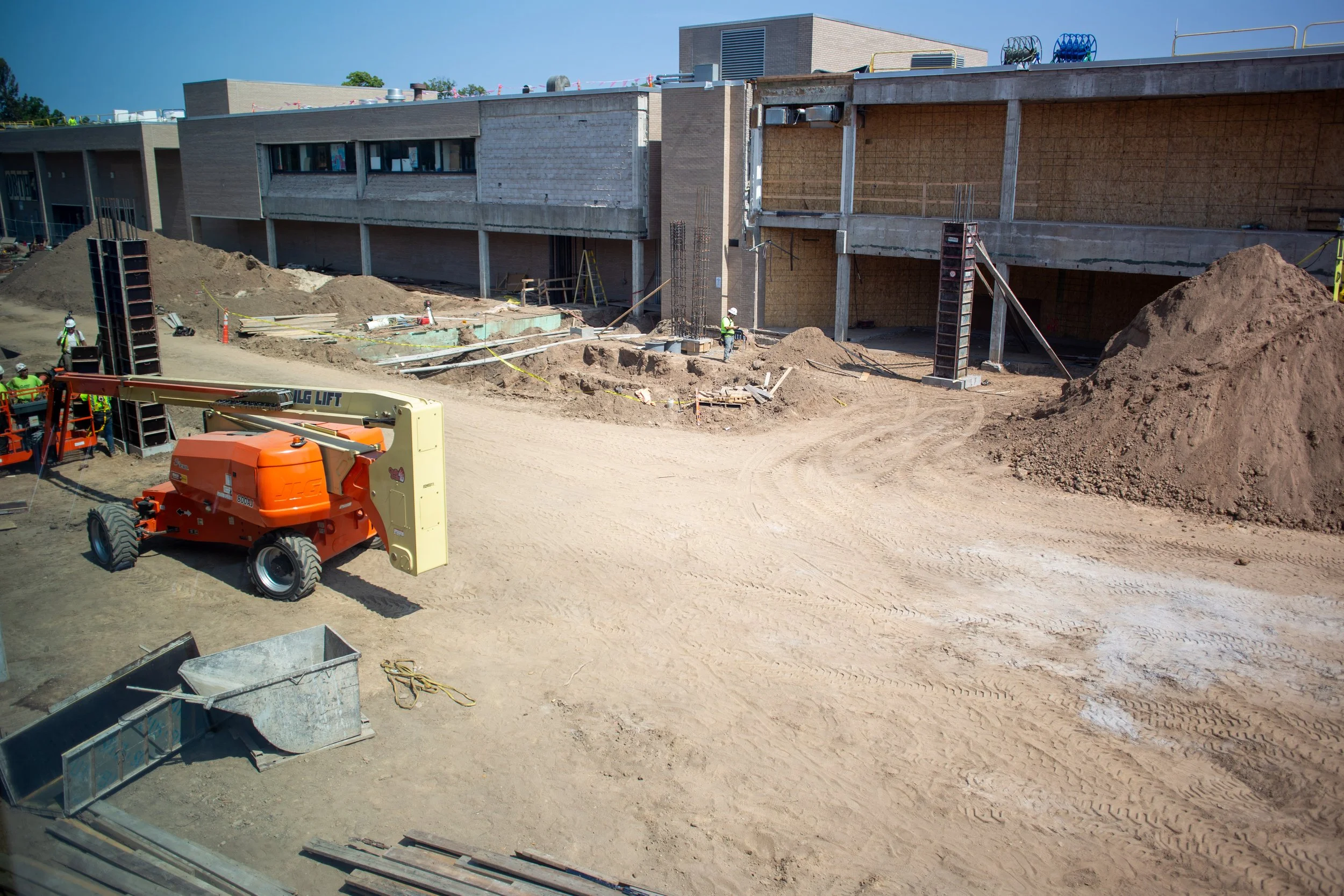 At North High, students discuss CTE, construction and a crowded hallway
