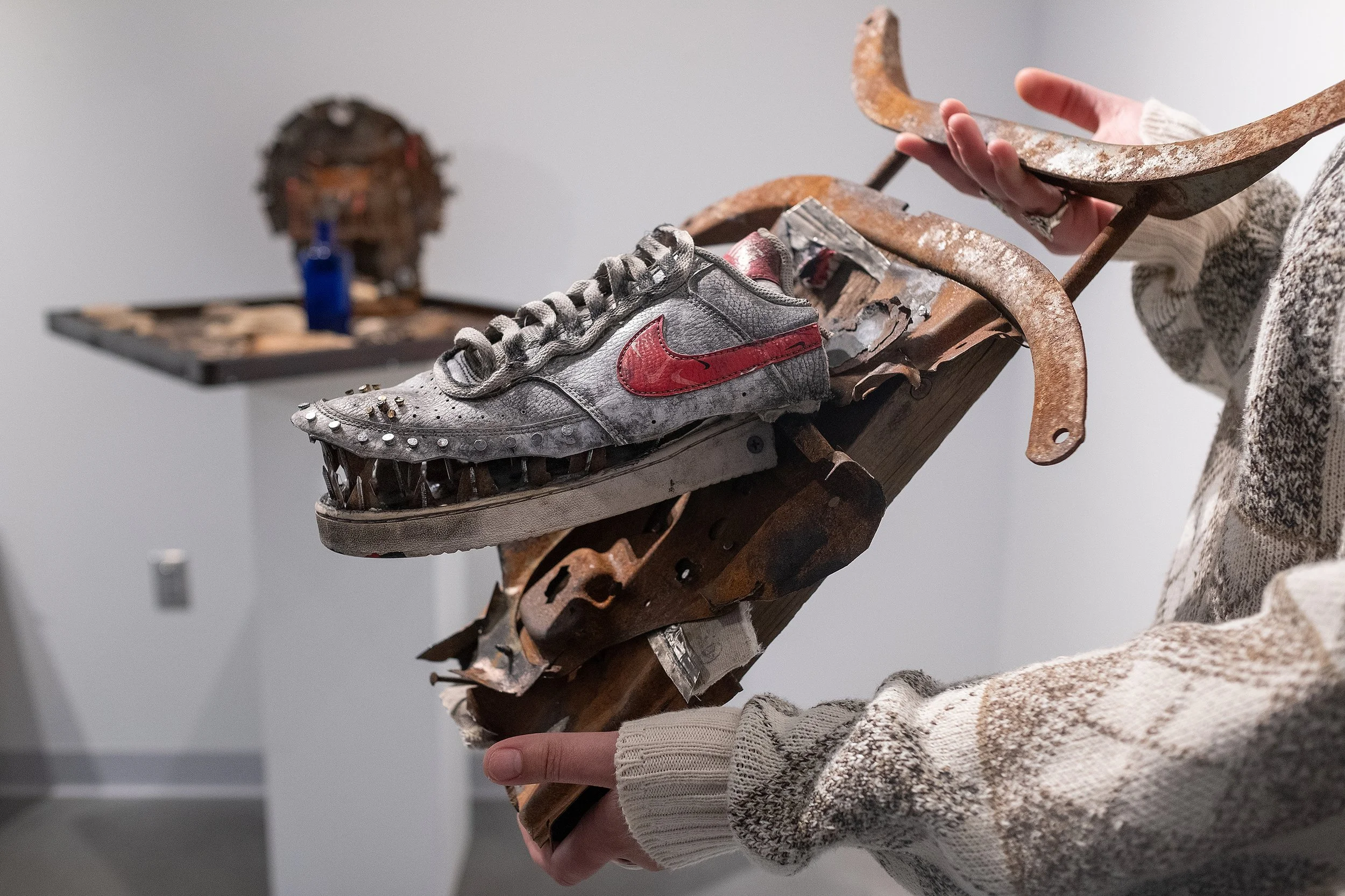 What was thrown away on West Broadway gets second life as art