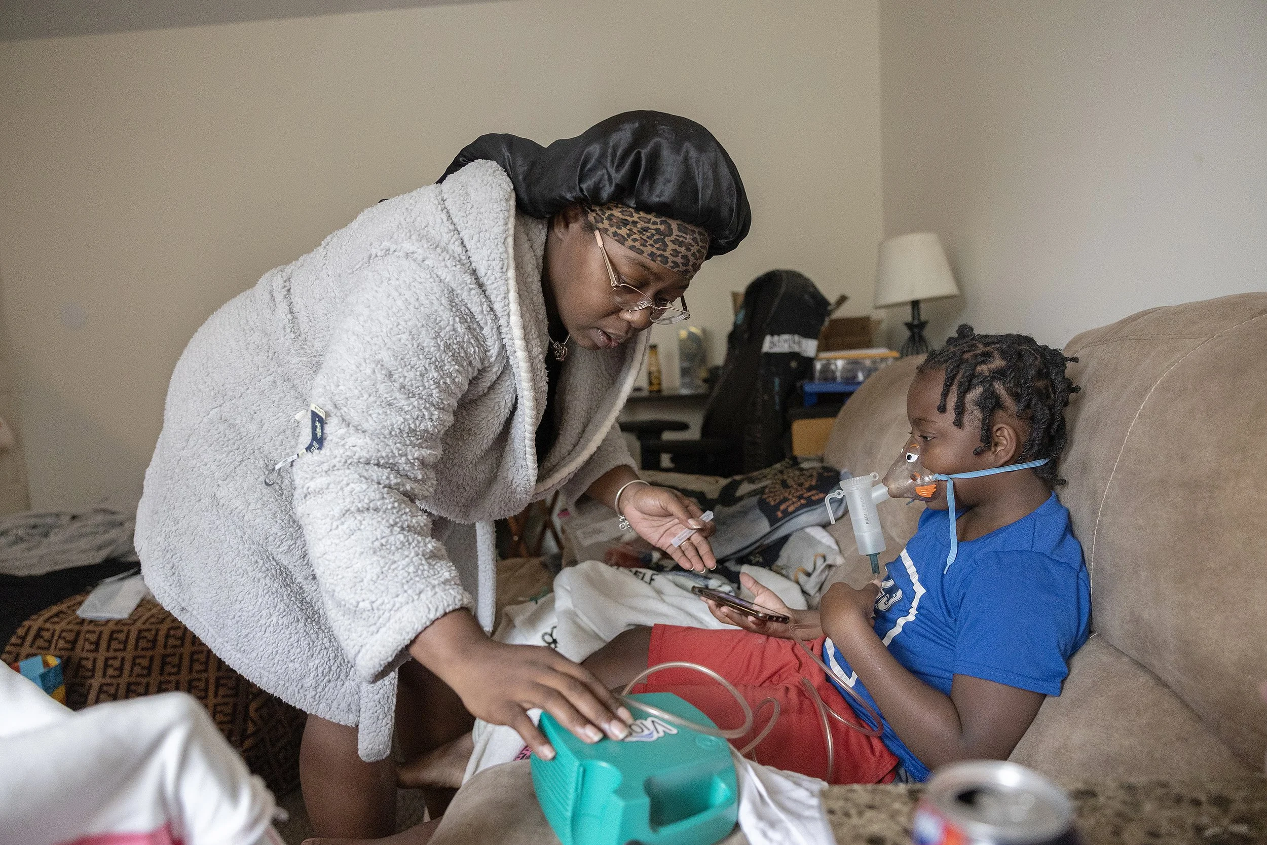 A mother worries about her children breathing in mold. ‘We have to go’