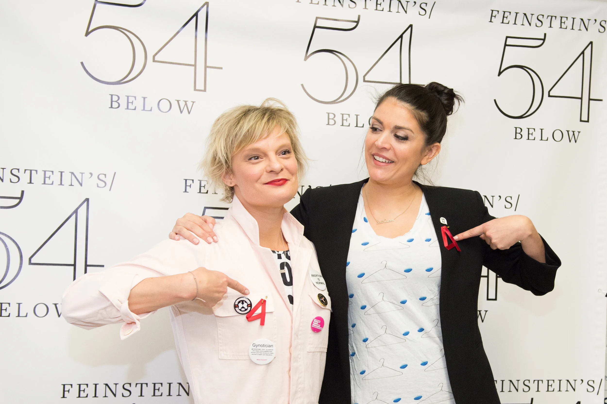 With co-host, SNL’s Cecily Strong at Broadway Acts for Women 2017