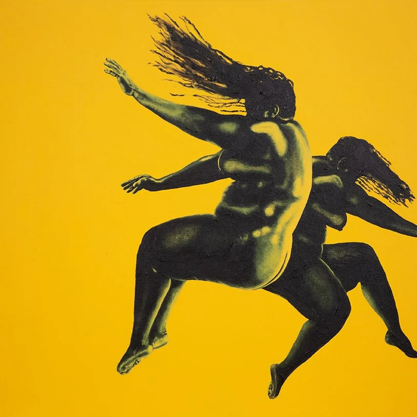  "Fight or Flight," acrylic on canvas, 16x20 inches, 2025 