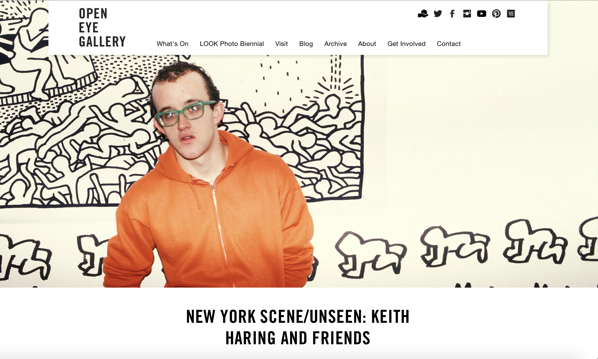 Curator : New York Scene/ Unseen Kieth Haring and Friends. Open Eye Gallery Liverpool