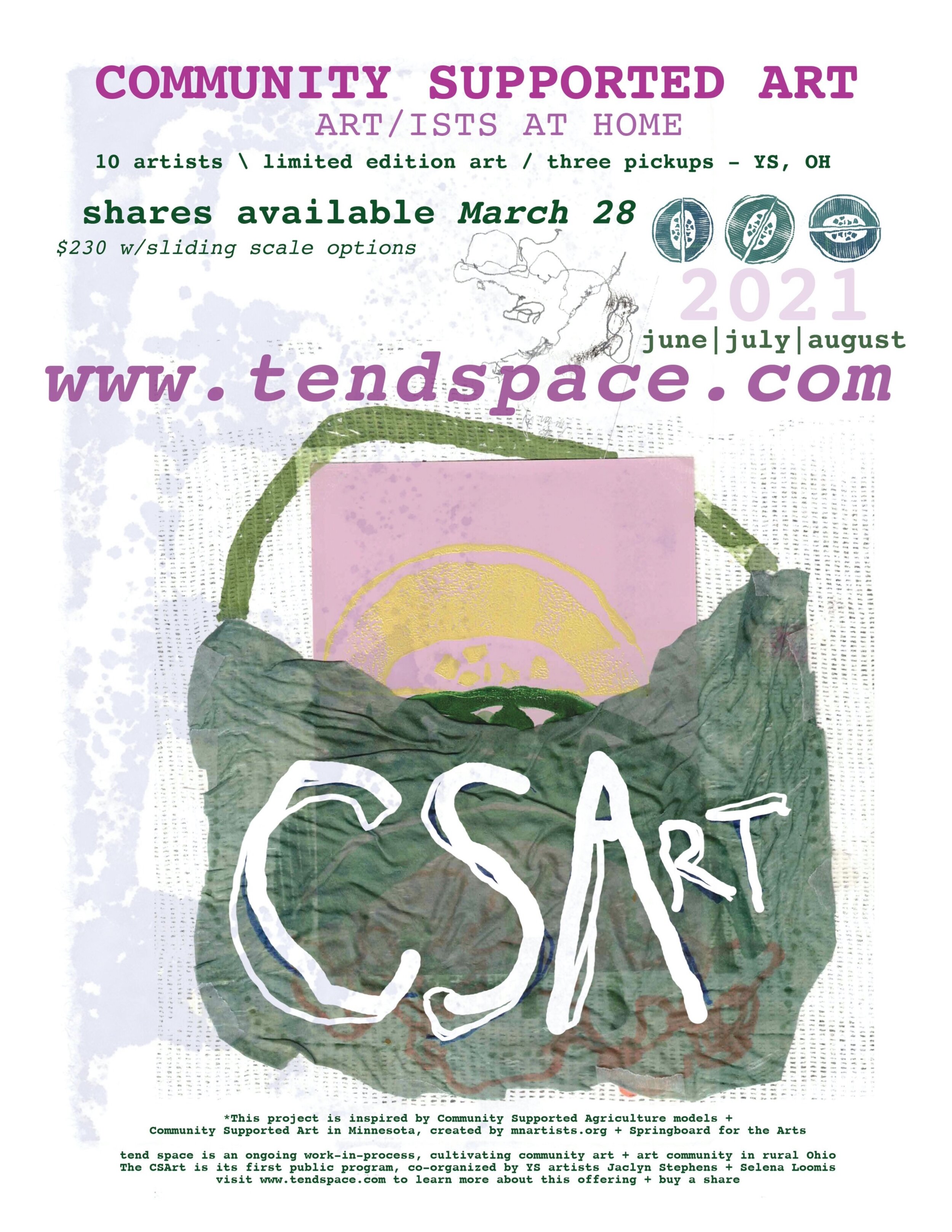 Become a share member! visit www.tendspace.com