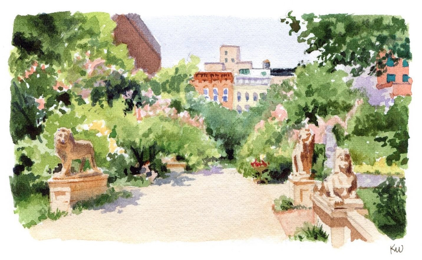 This week&rsquo;s featured work from our Call to Artists is a watercolor painting by @ramblingsketcher 

Submit your ESG-inspired work of any medium to art@elizabethstreetgarden.com #iArtESG