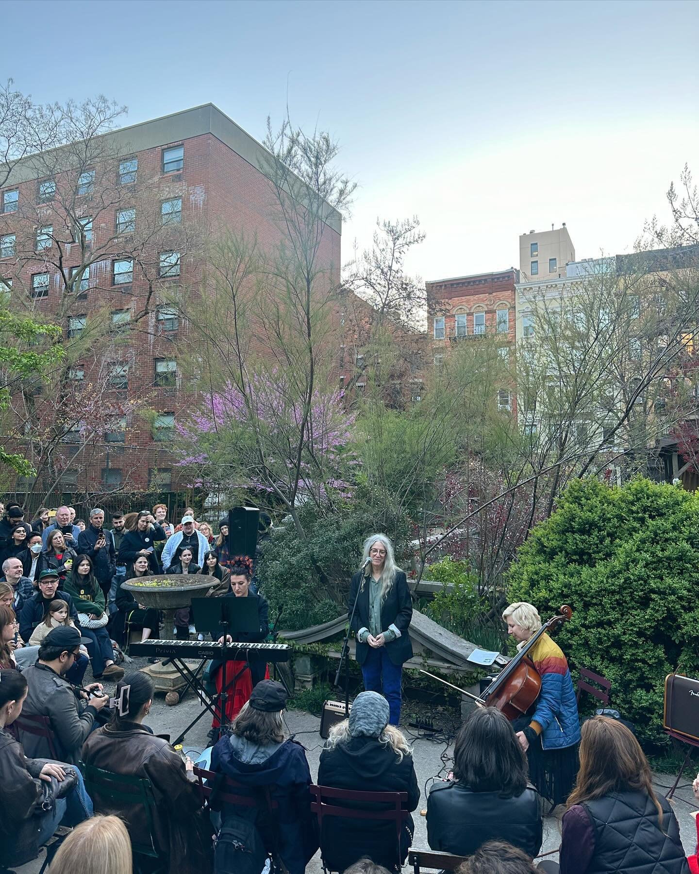 Thanks to all who joined us in the garden to celebrate nature and our Mother Earth. 

Our sincere gratitude to @michiganmanhattan @thisispattismith @pathway2paris @foonbeck @landaudeborah @yogi.ney @eloisaam @josephreiver for sharing your beautiful w