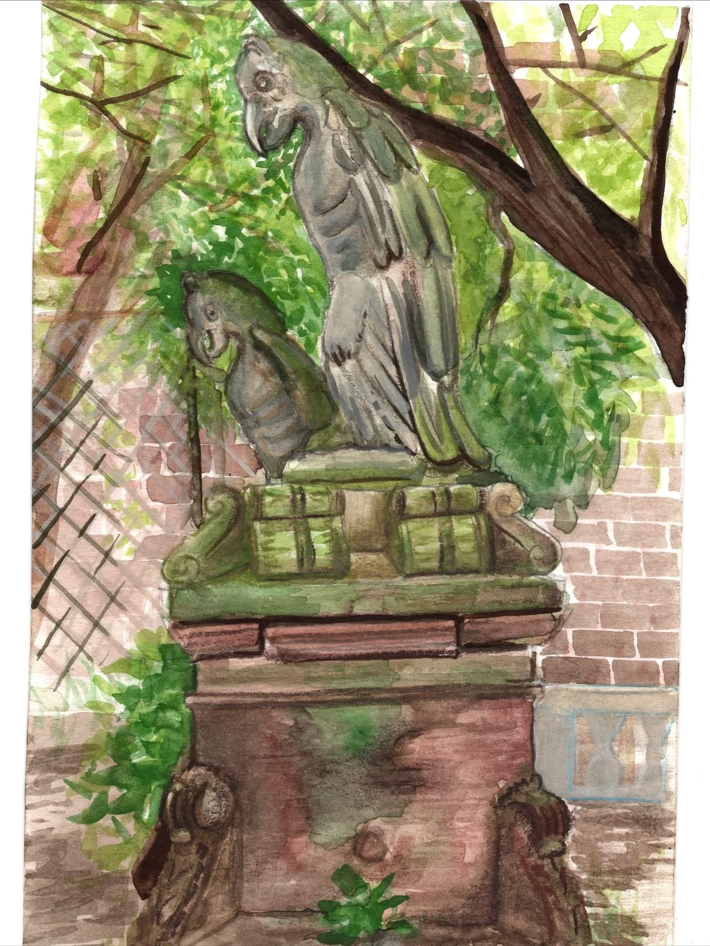 This week&rsquo;s featured work from our Call To Artists are watercolor sketches by @dpfstudio 

Please submit your ESG inspired artwork to art@elizabethstreetgarden.com 🎨

Any and all are welcome submit! 💐