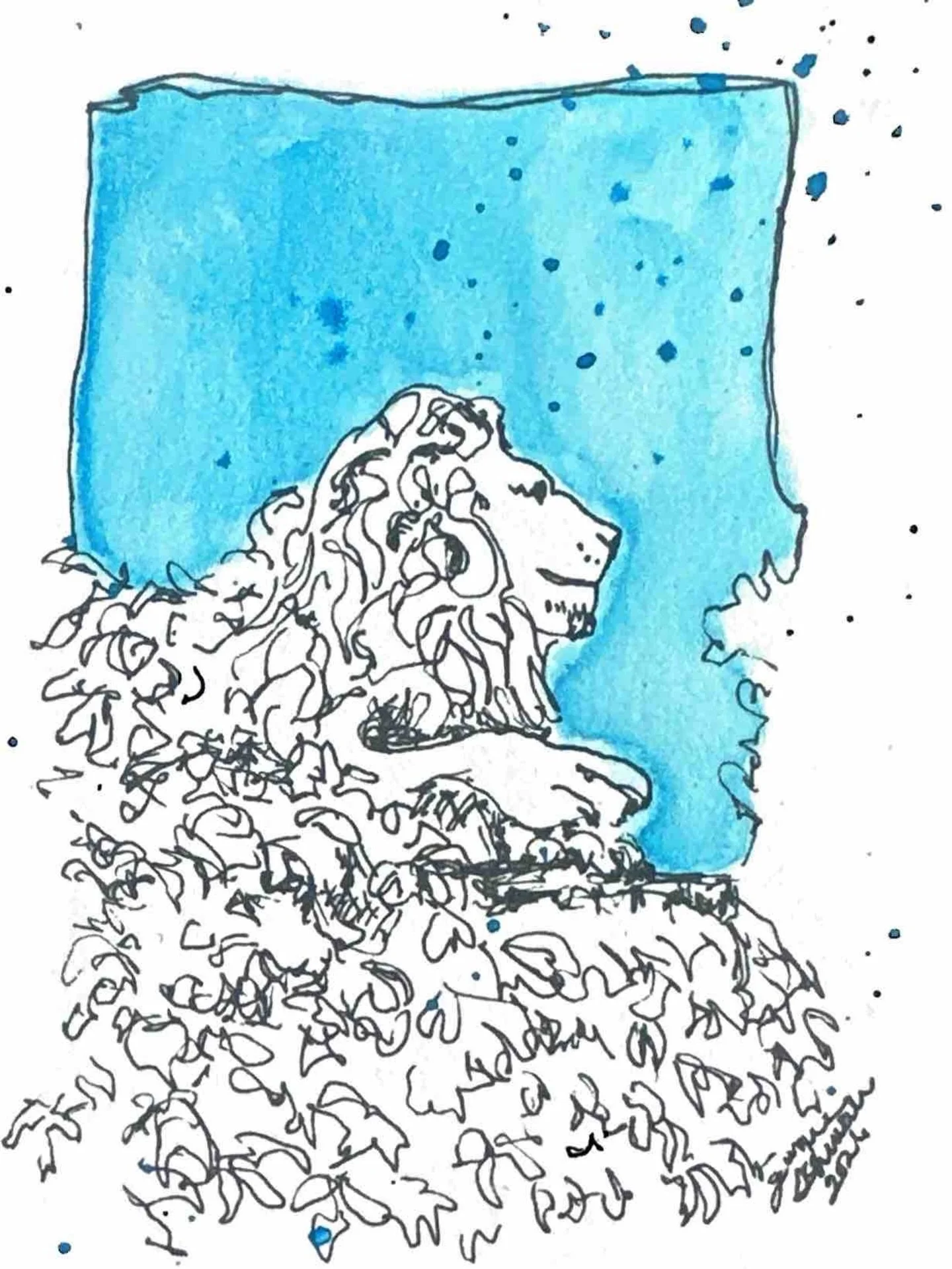 This week&rsquo;s featured work from our Call to Artists is a watercolor piece by @jamieschwaba 

Submit your ESG inspired art to art@elizabethstreetgarden.com 🦁🌱