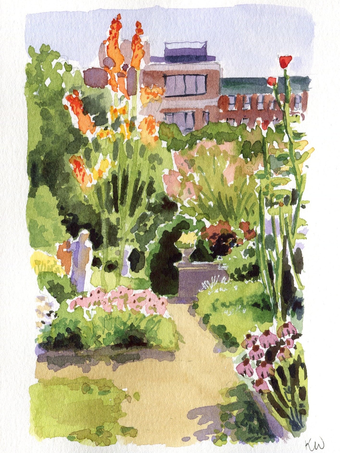 This week&rsquo;s featured work from our Call to Artists are two watercolor pieces by @ramblingsketcher 

Email your ESG inspired artwork to art@elizabethstreetgarden.com 

All are welcome to submit🌷✨