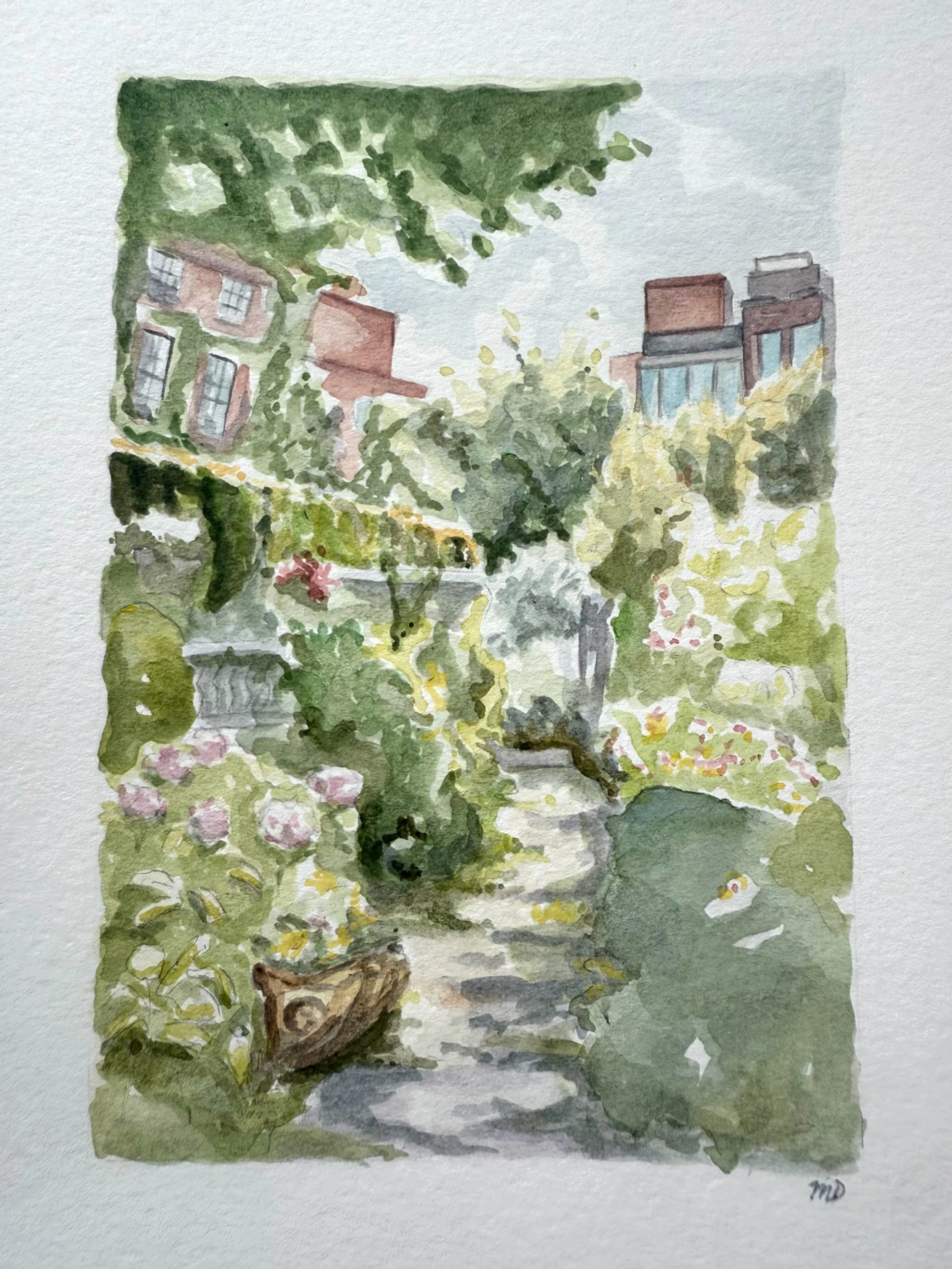 This week&rsquo;s featured work from our Call to Artists is a watercolor piece by @madisondeedsart 

&ldquo;ESG is the best place to come to see people enjoying themselves, the community, art and nature and I am just happy to share this with you.&rdq