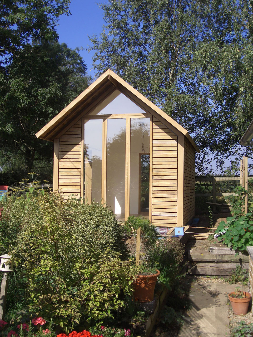 Oak clad garden room