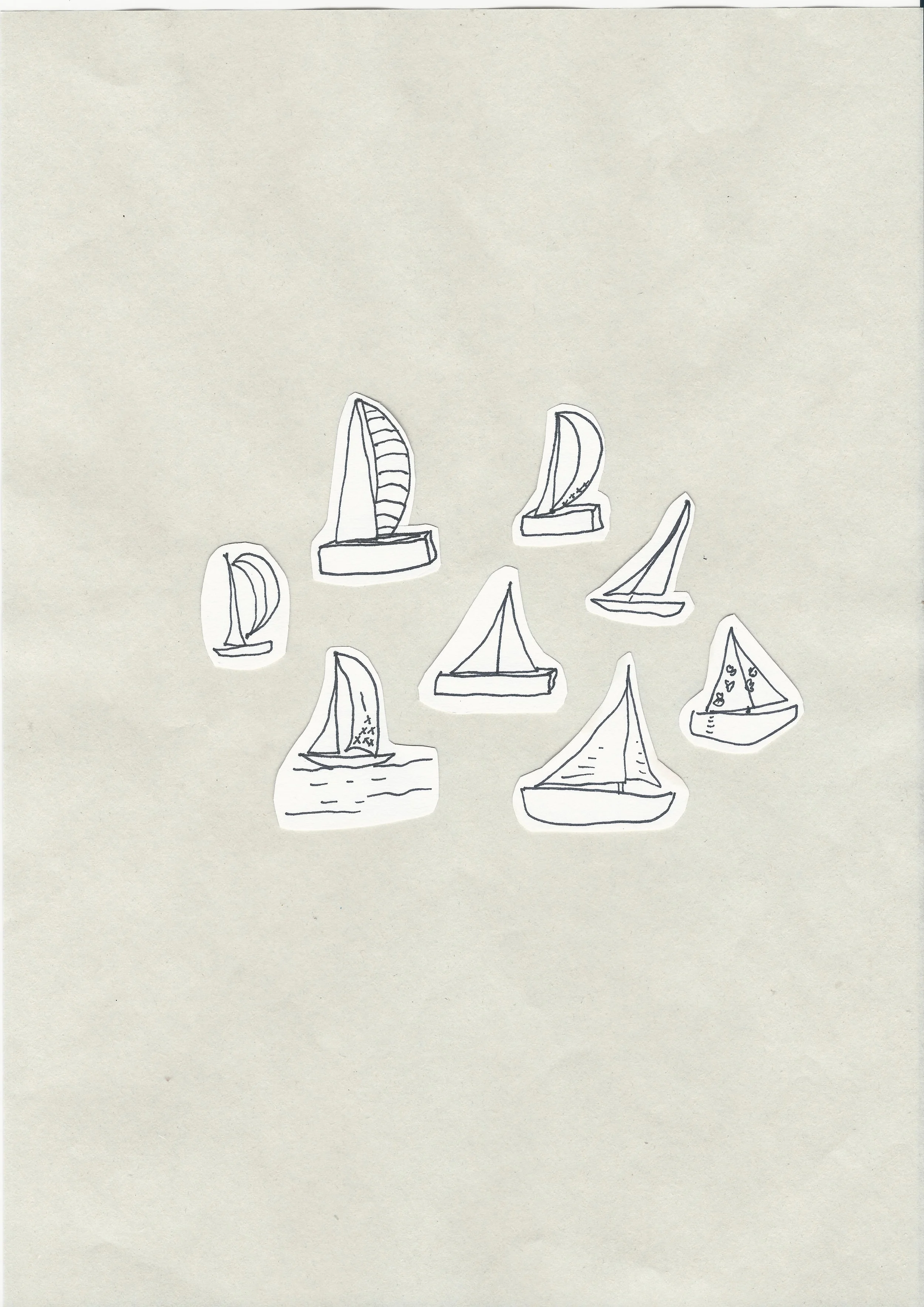 I grouped all of my sailboats together