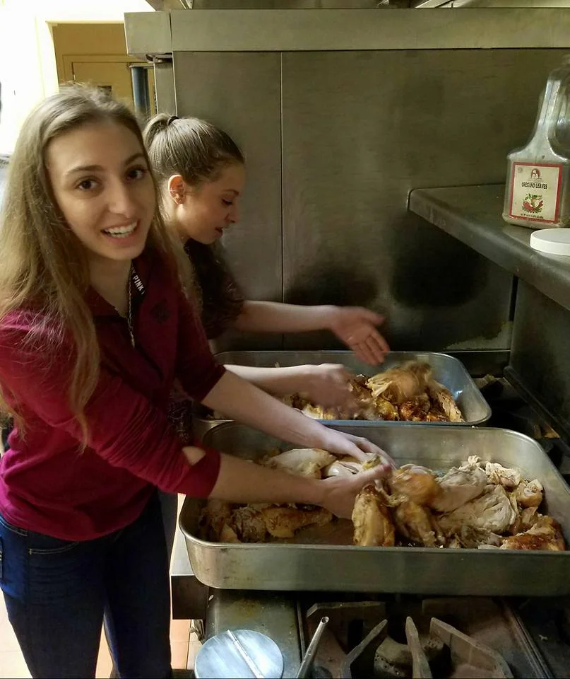 Preparing and Serving Dinner at the Braintree Food Pantry