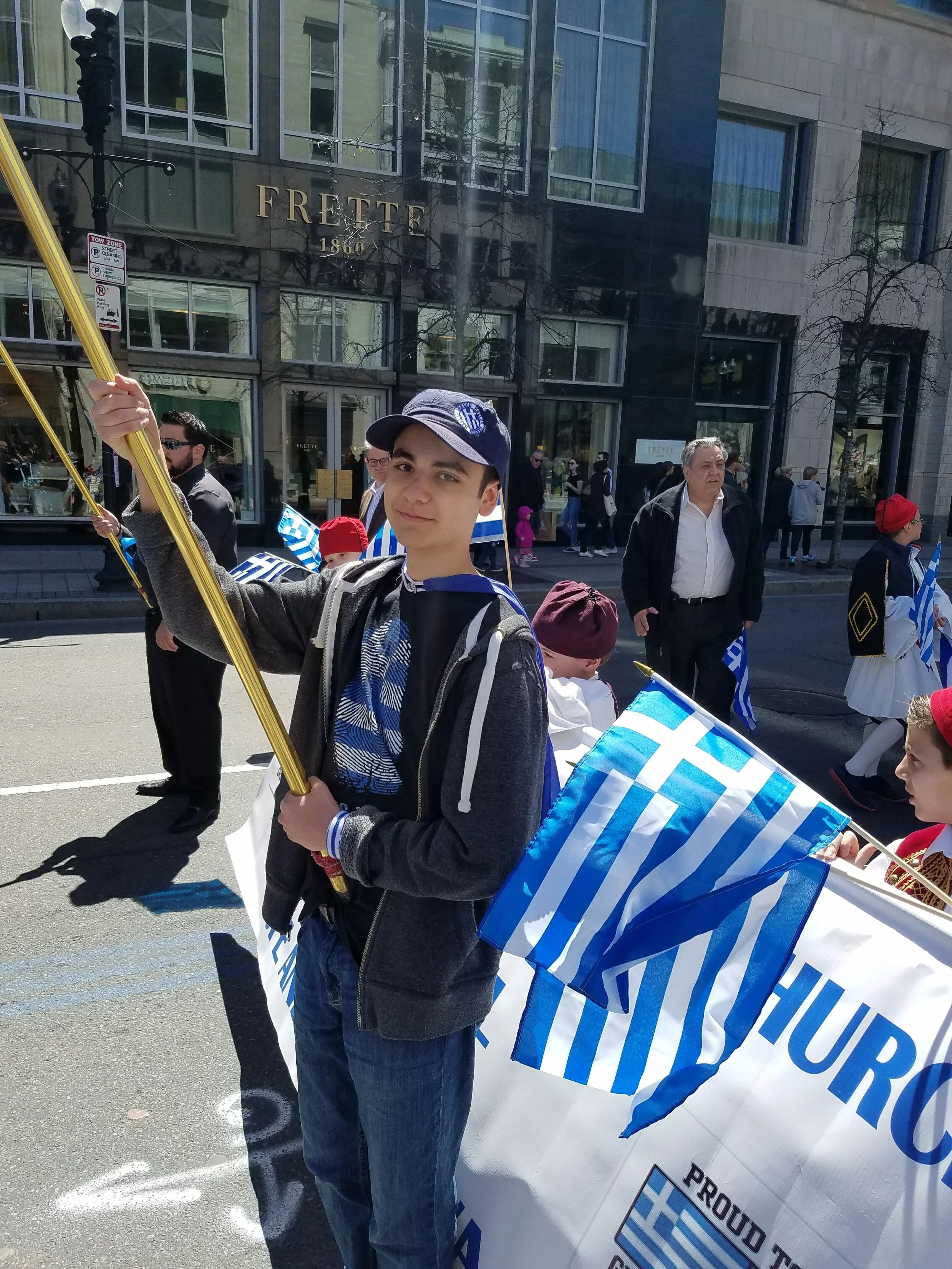Greek Independence Day Parade in Downtown Boston
