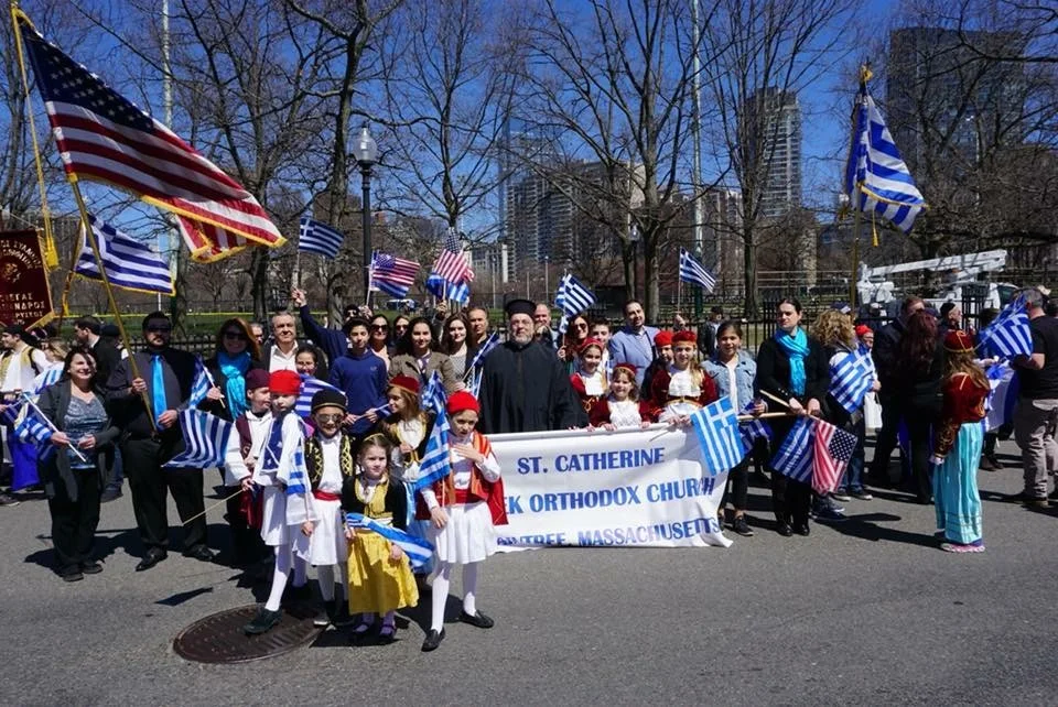 Greek Independence Day Parade in Downtown Boston