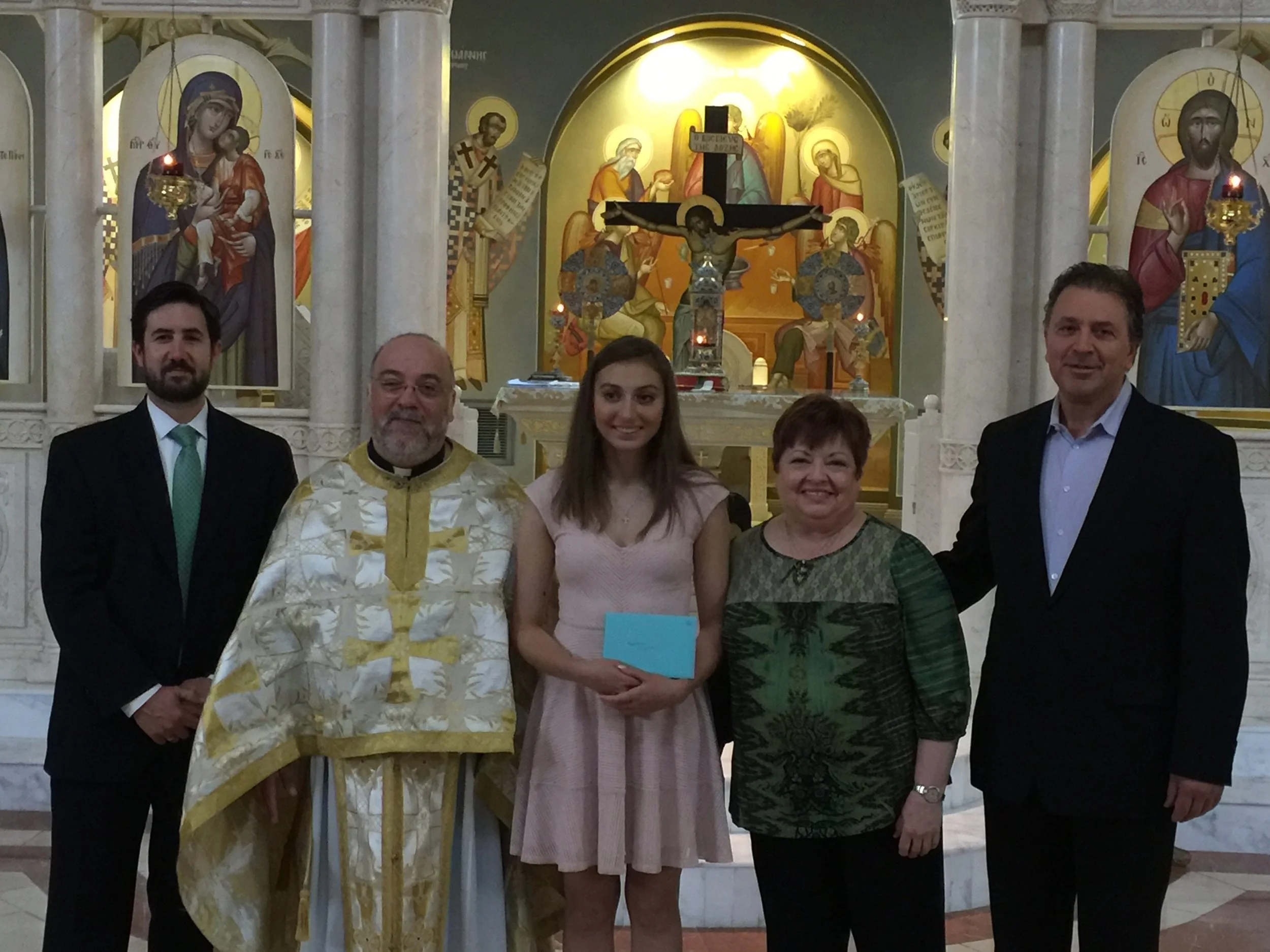 Saint Catherine Scholarship Presentation to Anastasia Zygouras