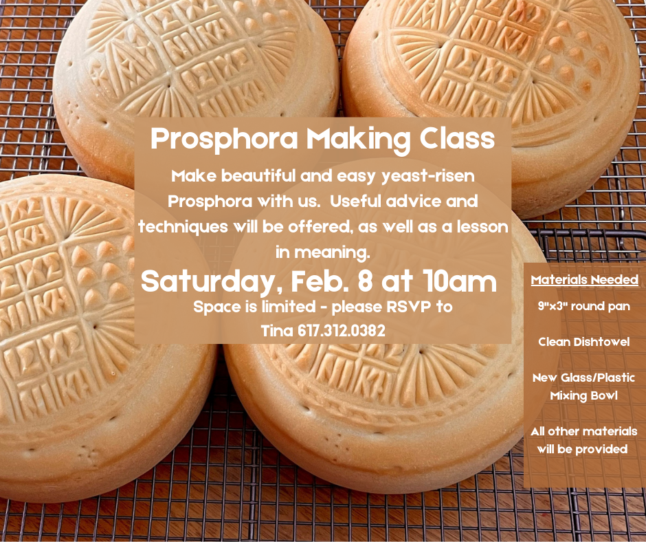 Prosfora Making Class