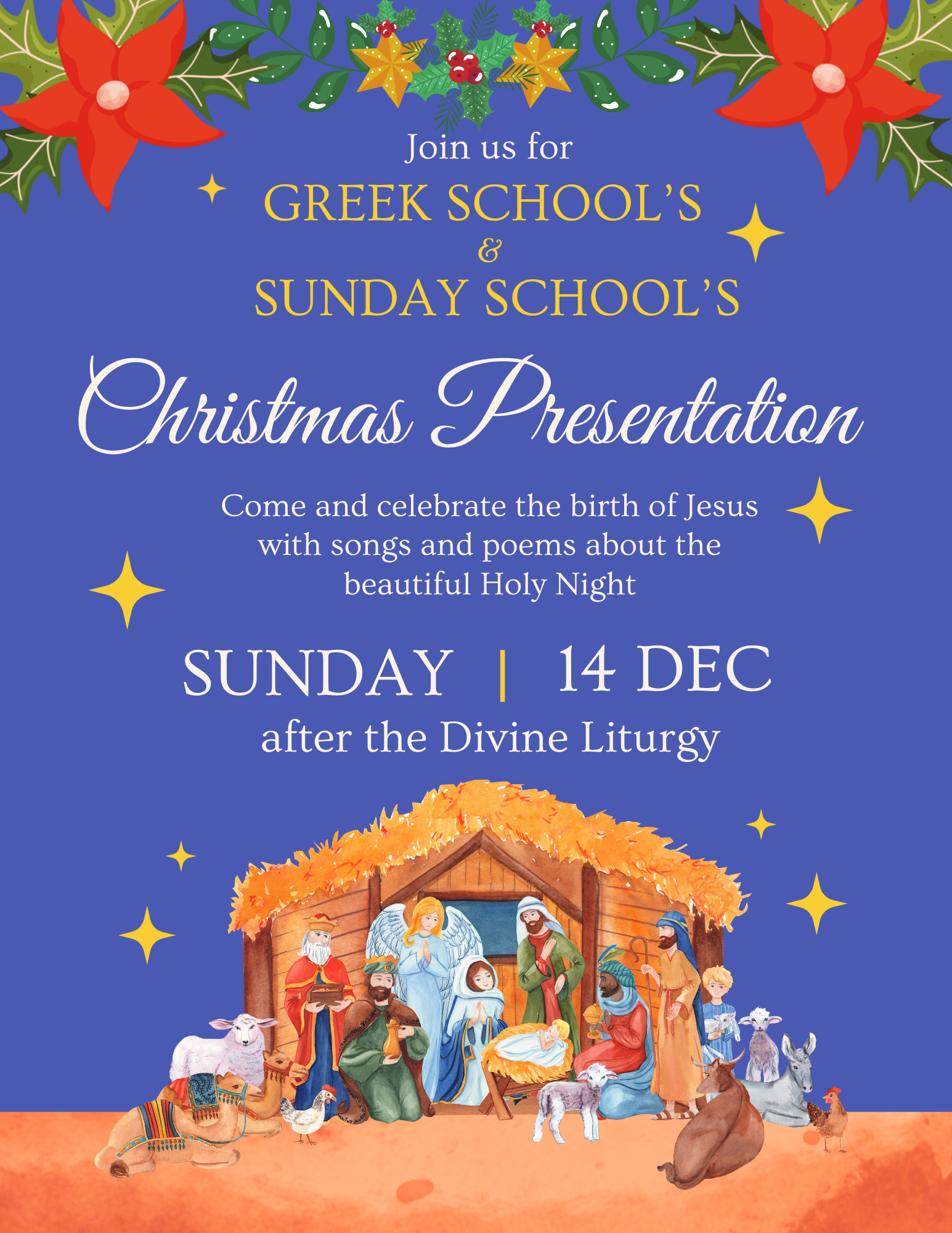 Greek School &amp; Sunday School Christmas Presentation