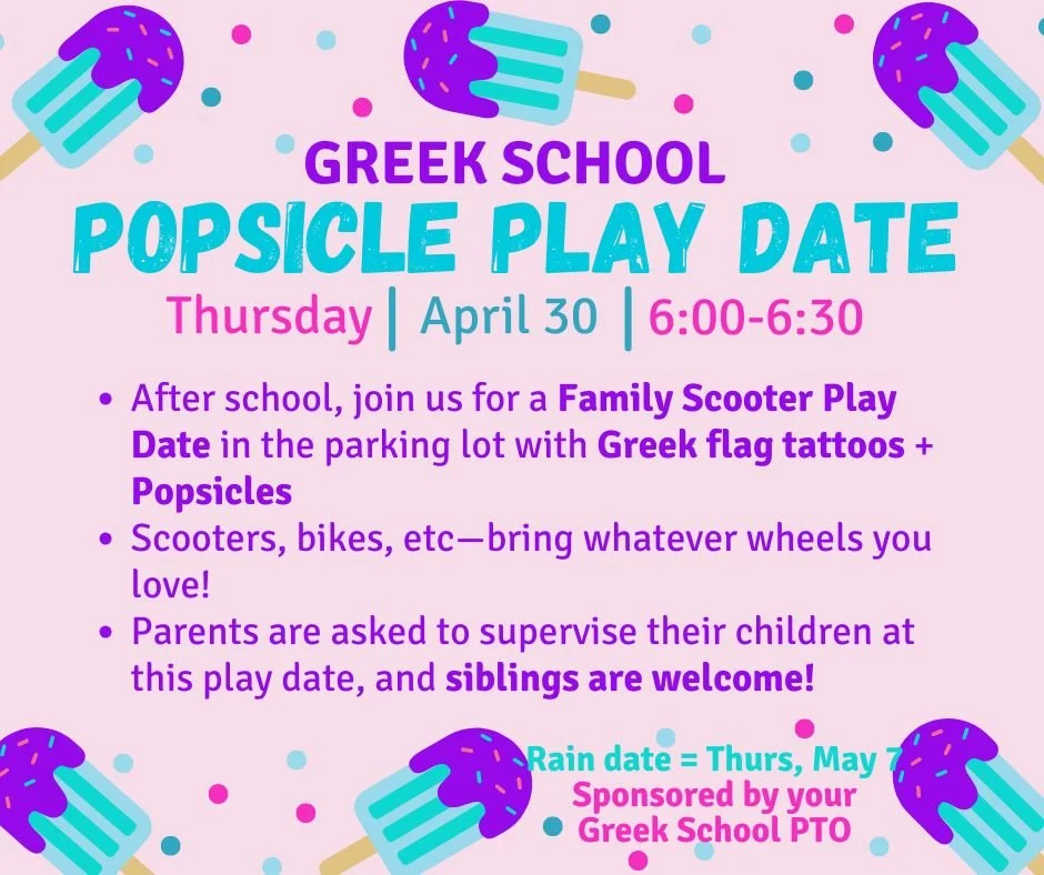 Greek School Popsicle Play Date