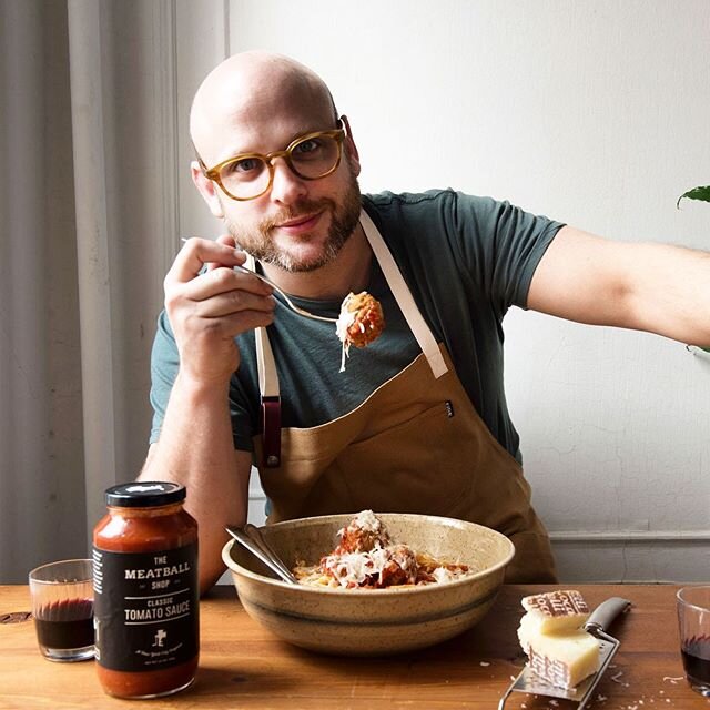 Counting down to 7pm tomorrow night when @chefholzman will be making Spaghetti &amp; Meatballs LIVE on Instagram!  Get ready to cook along with us by purchasing all of your ingredients from our Grocery List in Highlights!