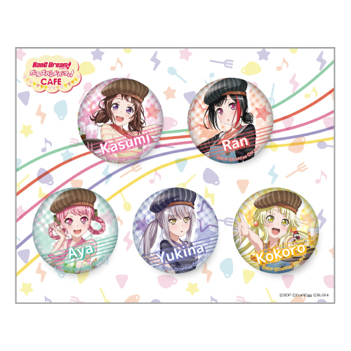 BanG Dream Girls Band Party Roselia Button Badge Collaboration Cafe Limited