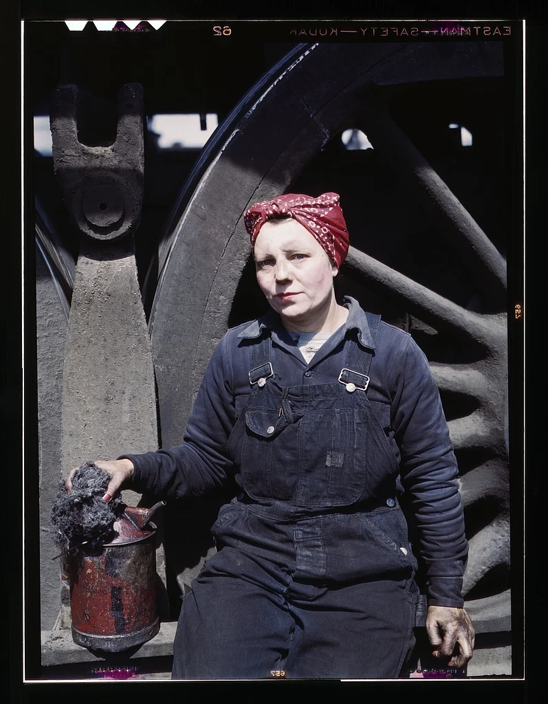 Chicago & North Western R.R., Marcella Hart employed as a wiper at the roundhouse. Source