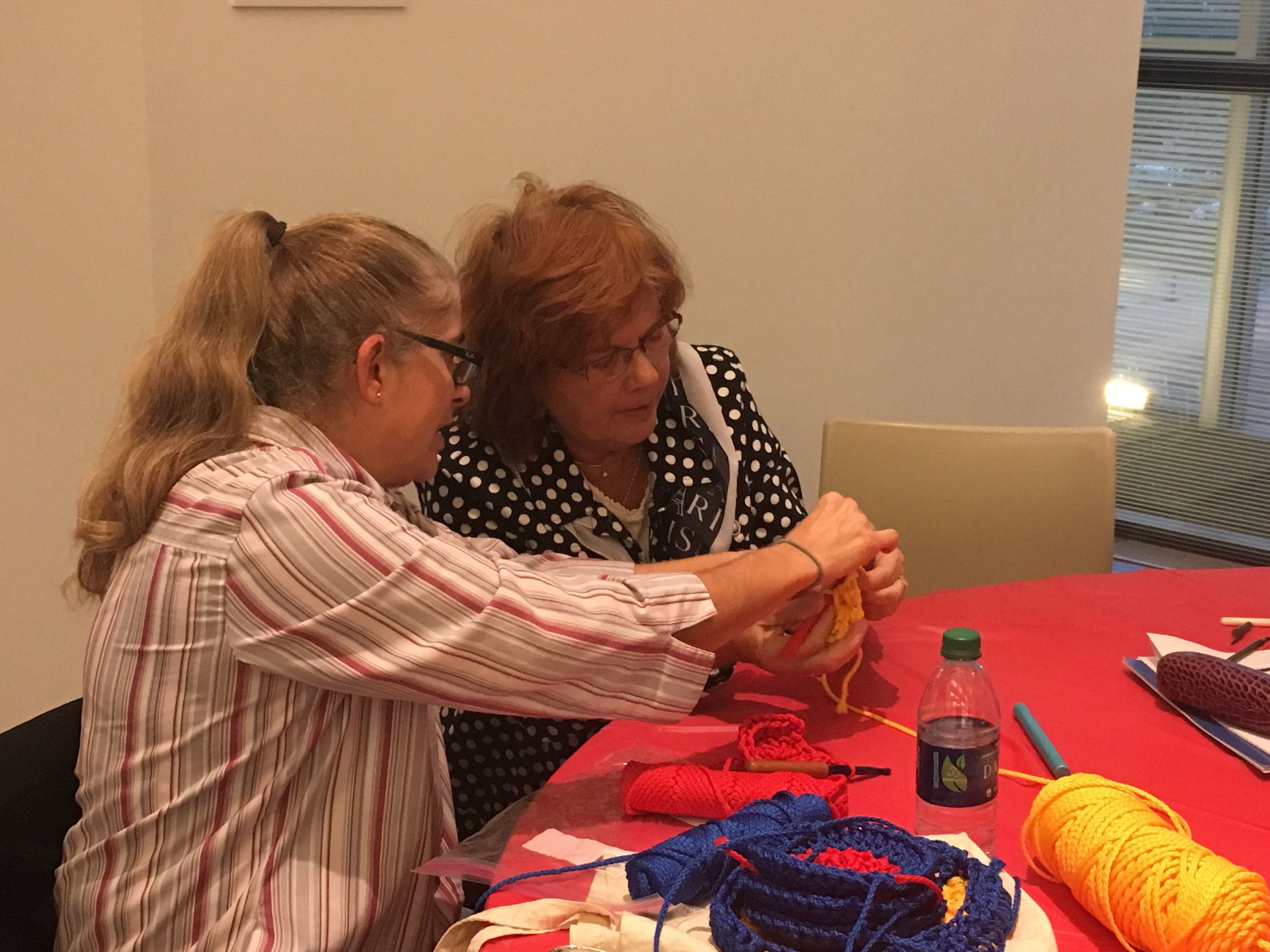 October Crochet-In at the Figge Art Museum