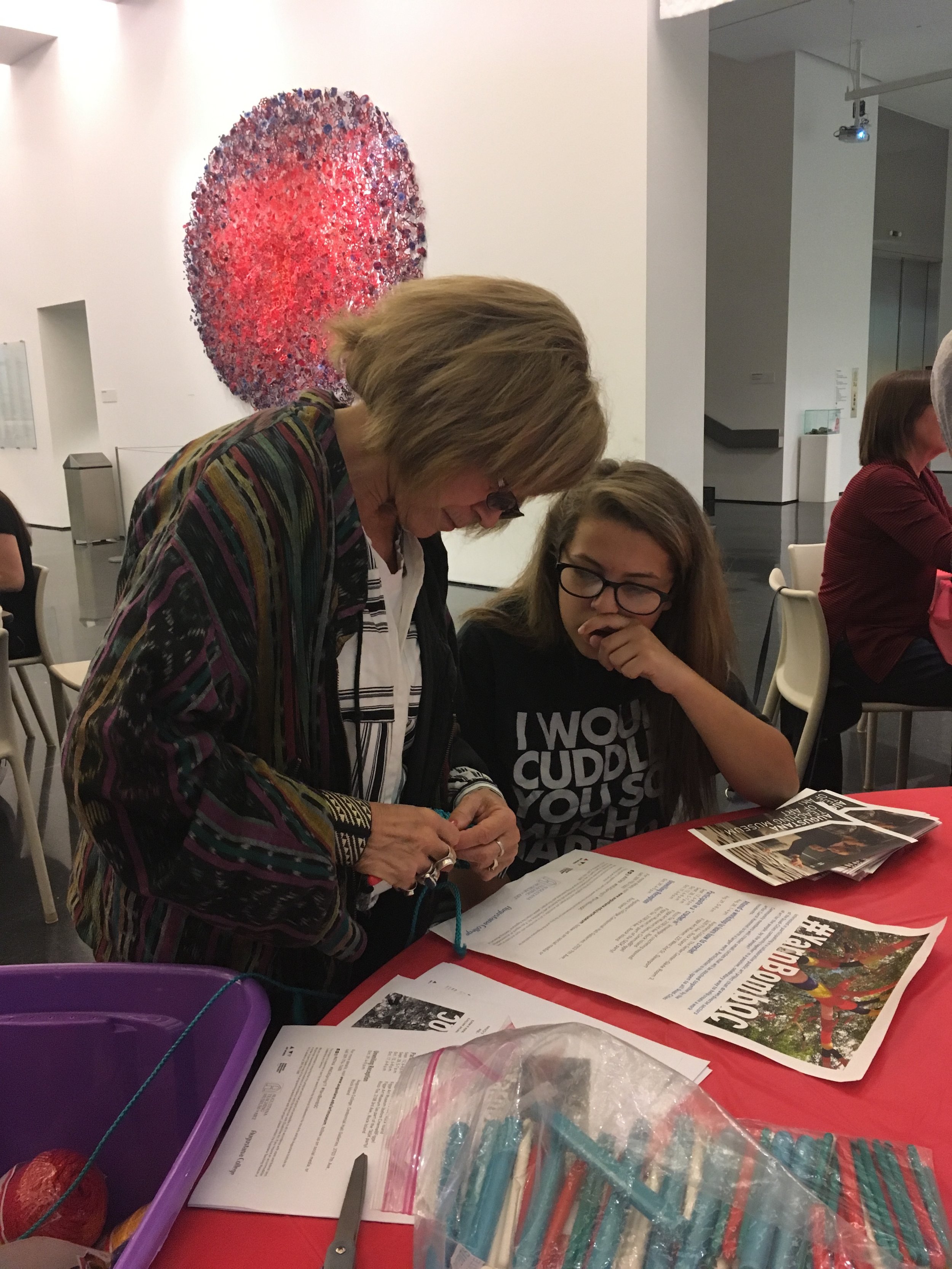 October Crochet-In at the Figge Art Museum