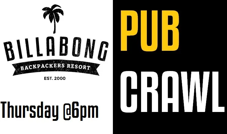 Party with the Billabong and Peterpans Crew every Thursday! Meet at the Billabong reception.