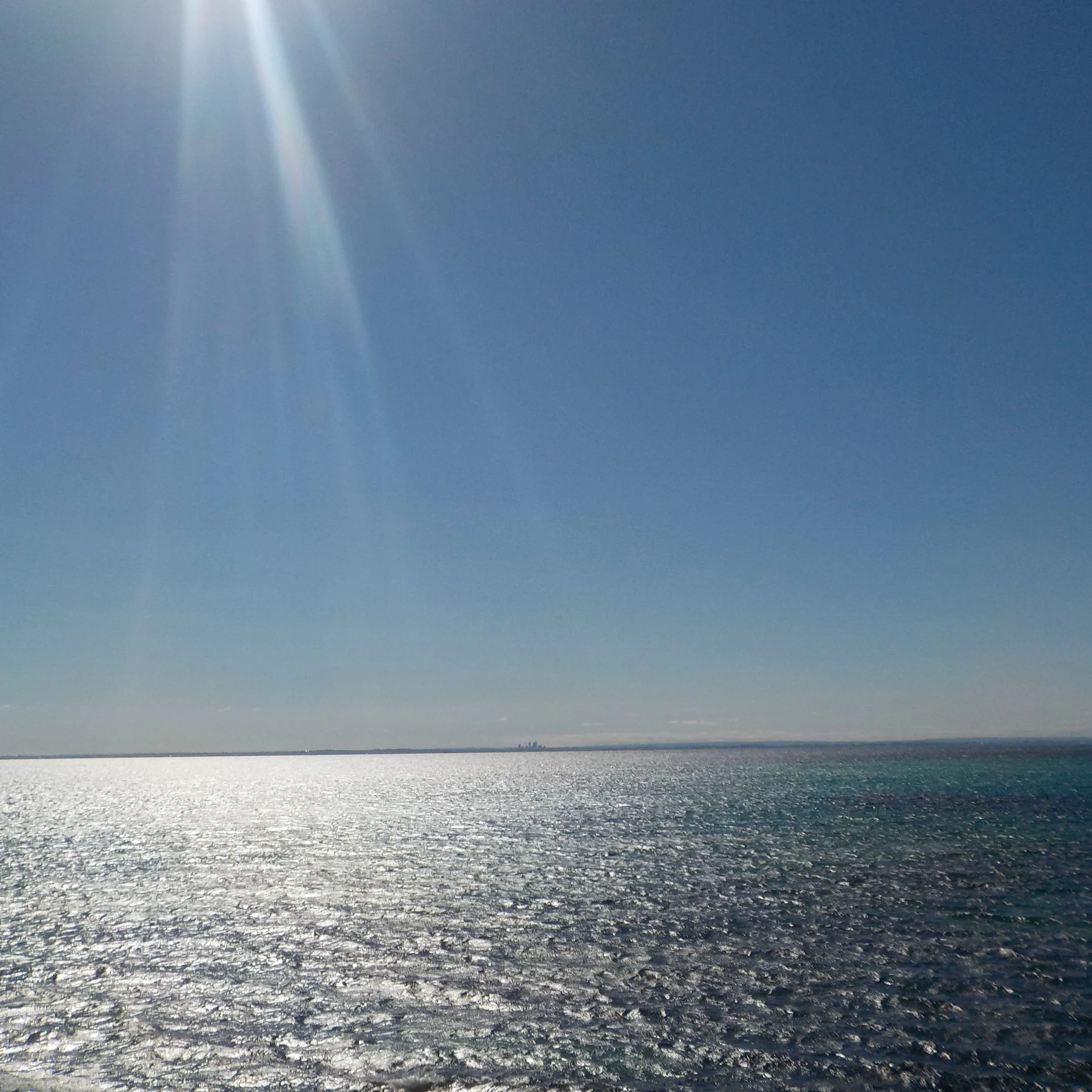 Perth City from Rottnest Island